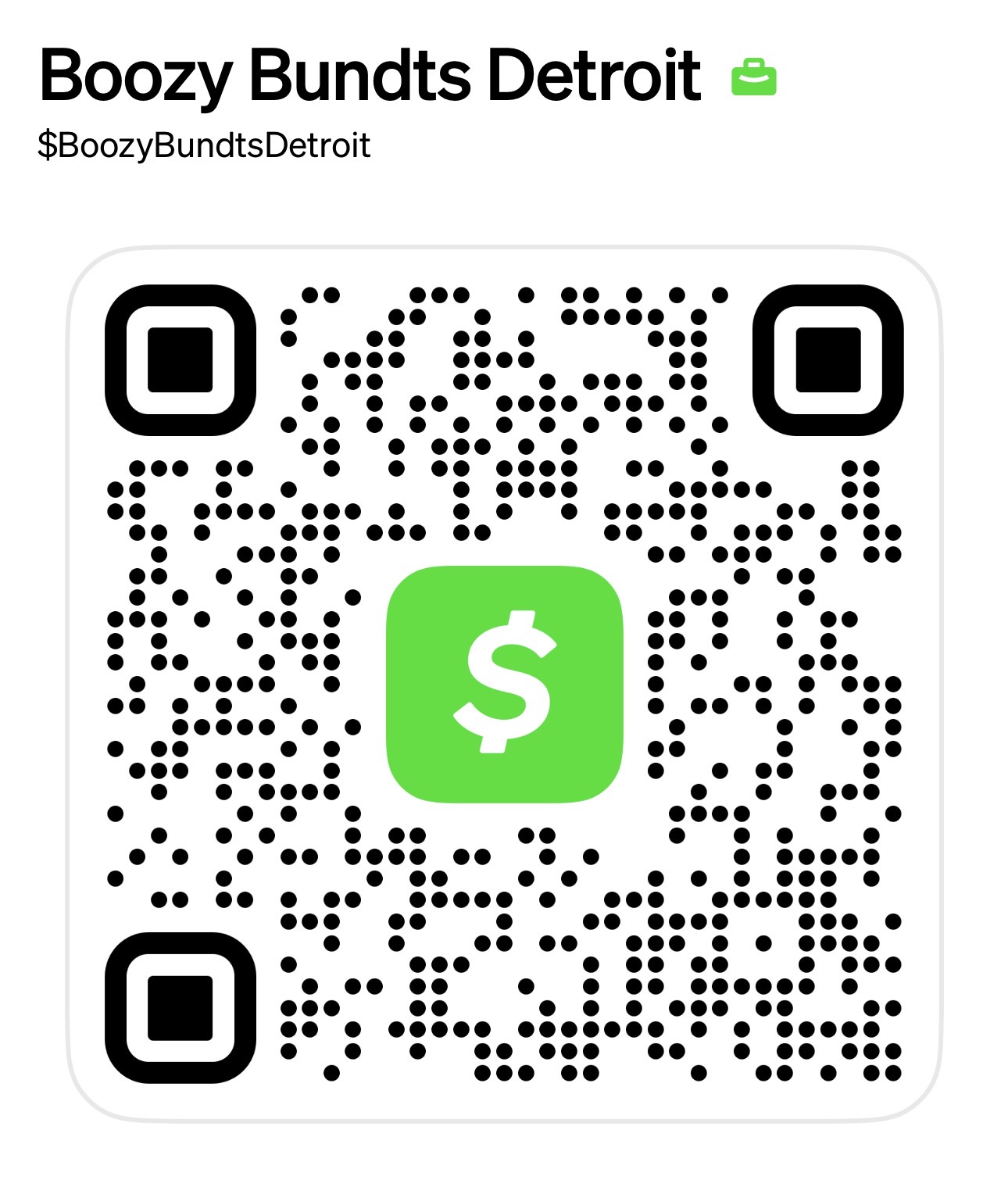 Cash App QR for $BoozyBundtsDetroit
